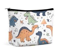 VFMKT Women Makeup Bag for Purse Waterproof Cosmetic Bags Cute Pattern of Dinosaurs Makeup Pouch with Zipper Travel Toiletry Bag Organizer for Women Ladies, style, One Size