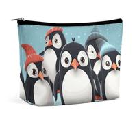 VFMKT Women Makeup Bag for Purse Waterproof Cosmetic Bags Cute Penguins Makeup Pouch with Zipper Travel Toiletry Bag Organizer for Women Ladies, style, One Size