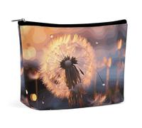 VFMKT Women Makeup Bag for Purse Waterproof Cosmetic Bags Dandelion Flower Makeup Pouch with Zipper Travel Toiletry Bag Organizer for Women Ladies, style, One Size