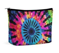 VFMKT Women Makeup Bag for Purse Waterproof Cosmetic Bags Exotic Tribe Tie Dye Style Makeup Pouch with Zipper Travel Toiletry Bag Organizer for Women Ladies, style, One Size