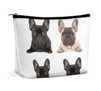 VFMKT Women Makeup Bag for Purse Waterproof Cosmetic Bags French Bulldog Makeup Pouch with Zipper Travel Toiletry Bag Organizer for Women Ladies, style, One Size