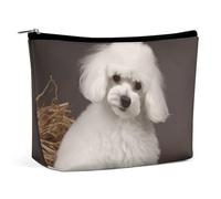 VFMKT Women Makeup Bag for Purse Waterproof Cosmetic Bags French Poodle Makeup Pouch with Zipper Travel Toiletry Bag Organizer for Women Ladies, style, One Size