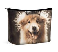 VFMKT Women Makeup Bag for Purse Waterproof Cosmetic Bags Funny Animal Dog Makeup Pouch with Zipper Travel Toiletry Bag Organizer for Women Ladies, style, One Size