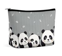 VFMKT Women Makeup Bag for Purse Waterproof Cosmetic Bags Funny Panda Makeup Pouch with Zipper Travel Toiletry Bag Organizer for Women Ladies, style, One Size