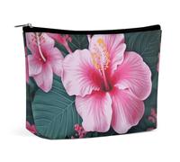 VFMKT Women Makeup Bag for Purse Waterproof Cosmetic Bags Hawaii Flower Makeup Pouch with Zipper Travel Toiletry Bag Organizer for Women Ladies, style, One Size