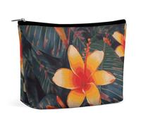 VFMKT Women Makeup Bag for Purse Waterproof Cosmetic Bags Hawaii Tropical Flower Makeup Pouch with Zipper Travel Toiletry Bag Organizer for Women Ladies, style, One Size