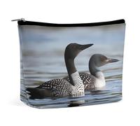 VFMKT Women Makeup Bag for Purse Waterproof Cosmetic Bags Loon Birds Makeup Pouch with Zipper Travel Toiletry Bag Organizer for Women Ladies, style, One Size