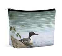 VFMKT Women Makeup Bag for Purse Waterproof Cosmetic Bags Loon Nature Birds Makeup Pouch with Zipper Travel Toiletry Bag Organizer for Women Ladies, style, One Size