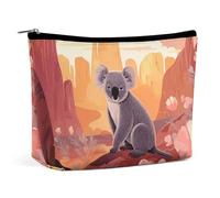 VFMKT Women Makeup Bag for Purse Waterproof Cosmetic Bags Mural Koala Makeup Pouch with Zipper Travel Toiletry Bag Organizer for Women Ladies, style, One Size
