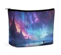 VFMKT Women Makeup Bag for Purse Waterproof Cosmetic Bags Northern Lights Makeup Pouch with Zipper Travel Toiletry Bag Organizer for Women Ladies, style, One Size