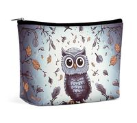 VFMKT Women Makeup Bag for Purse Waterproof Cosmetic Bags Owl Tree Branches Makeup Pouch with Zipper Travel Toiletry Bag Organizer for Women Ladies, style, One Size