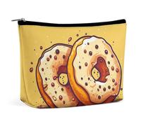 VFMKT Women Makeup Bag for Purse Waterproof Cosmetic Bags Pair of Donuts Makeup Pouch with Zipper Travel Toiletry Bag Organizer for Women Ladies, style, One Size