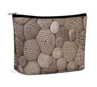 VFMKT Women Makeup Bag for Purse Waterproof Cosmetic Bags Petoskey Stone Makeup Pouch with Zipper Travel Toiletry Bag Organizer for Women Ladies, style, One Size