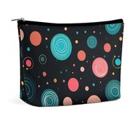 VFMKT Women Makeup Bag for Purse Waterproof Cosmetic Bags Polka Dot Pattern Makeup Pouch with Zipper Travel Toiletry Bag Organizer for Women Ladies, style, One Size