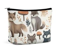 VFMKT Women Makeup Bag for Purse Waterproof Cosmetic Bags Raccoon Animals Makeup Pouch with Zipper Travel Toiletry Bag Organizer for Women Ladies, style, One Size
