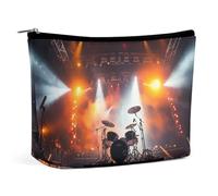 VFMKT Women Makeup Bag for Purse Waterproof Cosmetic Bags Rock Concert Stage Makeup Pouch with Zipper Travel Toiletry Bag Organizer for Women Ladies, style, One Size