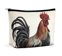 VFMKT Women Makeup Bag for Purse Waterproof Cosmetic Bags Rooster Makeup Pouch with Zipper Travel Toiletry Bag Organizer for Women Ladies, style, One Size
