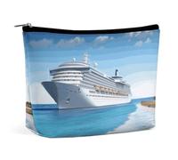 VFMKT Women Makeup Bag for Purse Waterproof Cosmetic Bags Seaside Cruise Ship Makeup Pouch with Zipper Travel Toiletry Bag Organizer for Women Ladies, style, One Size