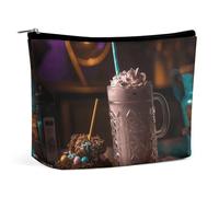VFMKT Women Makeup Bag for Purse Waterproof Cosmetic Bags There's Candy in The Milkshake Makeup Pouch with Zipper Travel Toiletry Bag Organizer for Women Ladies, style, One Size