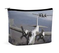 VFMKT Women Makeup Bag for Purse Waterproof Cosmetic Bags US Army Plane Makeup Pouch with Zipper Travel Toiletry Bag Organizer for Women Ladies, style, One Size