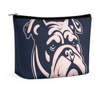 VFMKT Women Makeup Bag for Purse Waterproof Cosmetic Bags White Dog Logo Makeup Pouch with Zipper Travel Toiletry Bag Organizer for Women Ladies, style, One Size