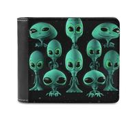 VFMNT Aliens Wallet Large Capacity Leather Wallet Phone Clutch Travel Purse for Men Women Gift, white, One Size, Wallet