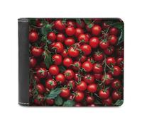 VFMNT Bunch of Tomatoes Wallet Large Capacity Leather Wallet Phone Clutch Travel Purse for Men Women Gift, white, One Size, Wallet
