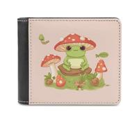 VFMNT Cute Frogs And Mushrooms Wallet Large Capacity Leather Wallet Phone Clutch Travel Purse for Men Women Gift, white, One Size, Wallet