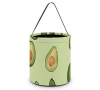 VFMNT Halloween Trick Or Treat Bags Fruit Pattern Candy Bag with Handles Halloween Tote Bag Halloween Goodie Bag Candy Bucket for Halloween Party Favor 7.9x8.3 Inches, White, 7.9x8.3 Inches