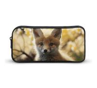 VFMNT Large Capacity Pencil Case Animal in Spring Pencil Pouch Aesthetic Makeup Bag for Women Portable Pencil Bag Organizer with Zipper Cute Pen Bag for Office Supplies