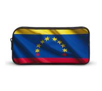 VFMNT Large Capacity Pencil Case Flag of Venezuela Pencil Pouch Aesthetic Makeup Bag for Women Portable Pencil Bag Organizer with Zipper Cute Pen Bag for Office Supplies