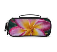 VFMNT Large Makeup Bag for Purse Hawaiian Colorful Flower Cosmetic Bag for Women Travel Toiletry Bag with Handle Make Up Organizer Case Portable Pen Bag Small Pencil Case for Office, white, One Size,