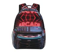 VFMNT Neon Arcade Cute Backpack Waterproof Lightweight Casual Backpack One Size Daypack Travel Laptop Bag For Men Women