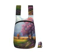 VFMNT Season Landscape Backpack - Lightweight 16L Foldable Hiking Daypack Packable Back Pack Travel Bag Zipper