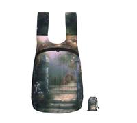 VFMNT Secret Garden Backpack - Lightweight 16L Foldable Hiking Daypack Packable Back Pack Travel Bag Zipper