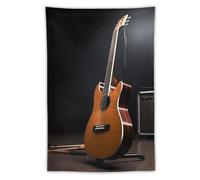 VFMNT Tapestry Wall Hanging Musical Instrument Guitar Tapestries for Bedroom Aesthetic Vintage Tapestries for Living Room Wall Art Decorative Flag for Backdrop Room Decor 40x60 Inch