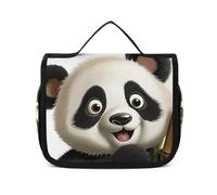 VFMNT Toiletry Bag for Women Men Animal Climb Makeup Bag with Hanging Hook Waterproof Bathroom Cosmetic Bag Large Capacity Travel Bag for Toiletries Accessories, white, 8.9x2.8x7.3 inches