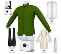 VFMVOYNZ Automatic Ironing Machine, Touched Inflatable Ironing Machine, Hands-Fr-ee Humanoid Ironing Machine, Time & Temperature Adjustable, Built-In Aromatherapy Tank(D)