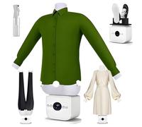 VFMVOYNZ Automatic Ironing Machine, Touched Inflatable Ironing Machine, Hands-Fr-ee Humanoid Ironing Machine, Time & Temperature Adjustable, Built-In Aromatherapy Tank(C)