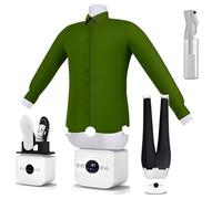VFMVOYNZ Automatic Ironing Machine, Touched Inflatable Ironing Machine, Hands-Fr-ee Humanoid Ironing Machine, Time & Temperature Adjustable, Built-In Aromatherapy Tank(A)