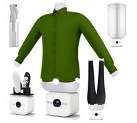 VFMVOYNZ Automatic Ironing Machine, Touched Inflatable Ironing Machine, Hands-Fr-ee Humanoid Ironing Machine, Time & Temperature Adjustable, Built-In Aromatherapy Tank(B)