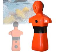 VFMVOYNZ Drowning Prevention Teaching Tools - Water Rescue Training Mannequin Pool/Beach & River Simulation Life-Saving Training Model, 3 Inlet & Outlet Holes(Orange)