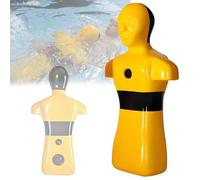 VFMVOYNZ Drowning Prevention Teaching Tools - Water Rescue Training Mannequin Pool/Beach & River Simulation Life-Saving Training Model, 3 Inlet & Outlet Holes(Yellow)