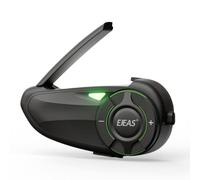 vFound Q8 Motorcycle Helmet Bluetooth Intercom Headset,Upgraded Mesh 3.0 + 5G Group Intercom System with Music Sharing and IP67 Waterproof for 6 Riders Group Talkin (1 Piece)
