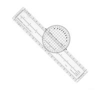 VFR and IFR Placard Pilot Ruler Constructed with Transparent ABS and Rotating Plotter for Reliable Flight Navigation and Measurement (B)