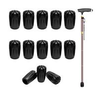Vfrdsa 10PCS Heavy Duty Walking Stick Tips - Universal Fit Non-Slip Replacement Crutches Rubber Ferrule Ends, Wear-Resistant Non-Slip Trekking Pole Feet for UK Hiking Snowy Trails Asphalt Rock Terrain