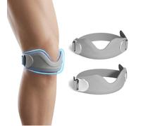 Vfrdsa 2 Pack Patella Tendon Knee Strap 3D Cushion V Shaped Anti-Slip Grey | Patella Knee Support for Men/Women, Knee Brace for Running Gym Weight Lifting, Patellar Support for Meniscus Tear & Arthritis