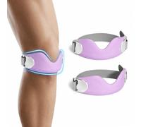 Vfrdsa 2Pack Patella Tendon Knee Strap 3D Cushion V Shaped Anti-Slip Purple | Patella Knee Support for Men/Women, Knee Brace for Running Gym Weight Lifting, Patellar Support for Meniscus Tear & Arthritis