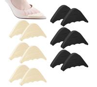 Vfrdsa 6 Pairs Shoe Toe Inserts - Adjustable Shoe Fillers for Big Shoes | Soft Sponge Toe Cushion Pads, Shoe Inserts for Shoes Too Big, Fit High Heel Pumps Flats Sneakers