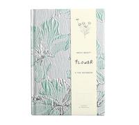 Vfrdsa Green Floral Journal for Women - Pretty Hardcover A5 Notebook, 180° Lay-Flat Lily Flower Diary, Self Love Journal for Note-Taking, Daily Writing & Reflection
